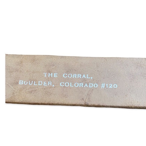 The coral boulder Colorado. Kids cowboy belt with buckle. - Picture 4 of 4